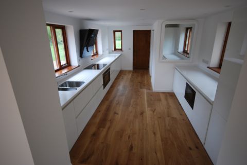 Double galley kitchen