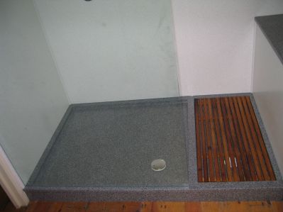 Bespoke Shower Tray & Wall Panels on Barge