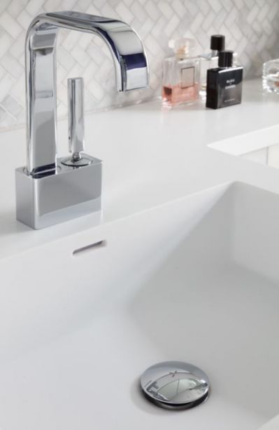 Corian Glacier White Bespoke Vanity Bowl