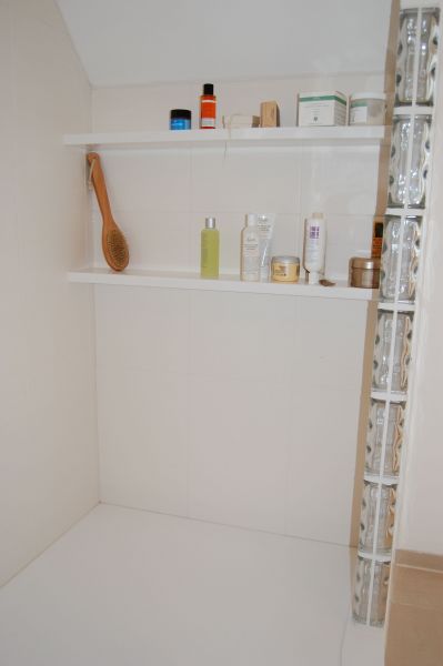 Shelving in Bespoke Shower