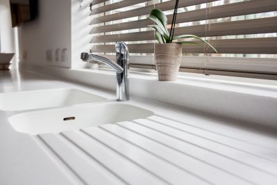 HI-MACS Sink & Drainer Grooves