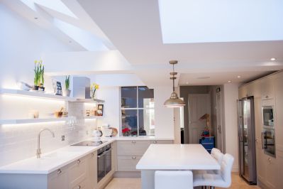 Corian Kitchen in Victorian Terraced House