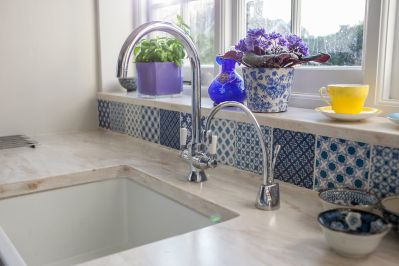 Corian Clamshell Worktops with Butler Sink