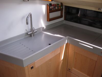 Ocean Science Boat Kitchen Worktops Sink Groove Drainers
