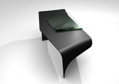 Hi-MACS Twisted Desk