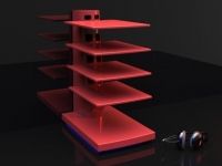 HI-MACS AV and HI-FI rack with isolation platforms