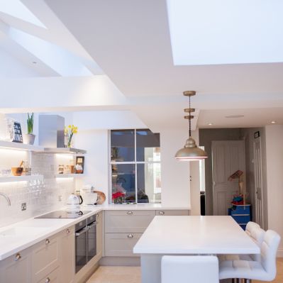 Corian Kitchen in Victorian Terraced House