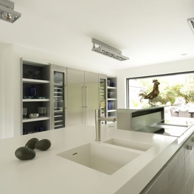 Integrated Solid Surface 1.5 sink unit