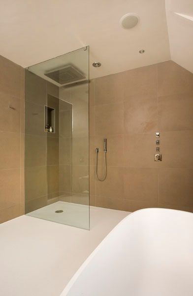 HI-MACS Arctic Granite Bespoke Wet Room Floor