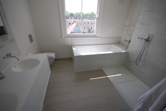 Double Vanity and Bath Surround