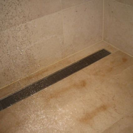 Failed wet room waste