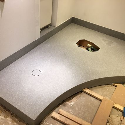 Solidity made a new floor and upstand in the factory 