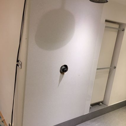 Solidity modified original Corian Everest wall panel