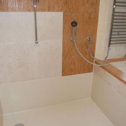 Finished Solidity wet room floor