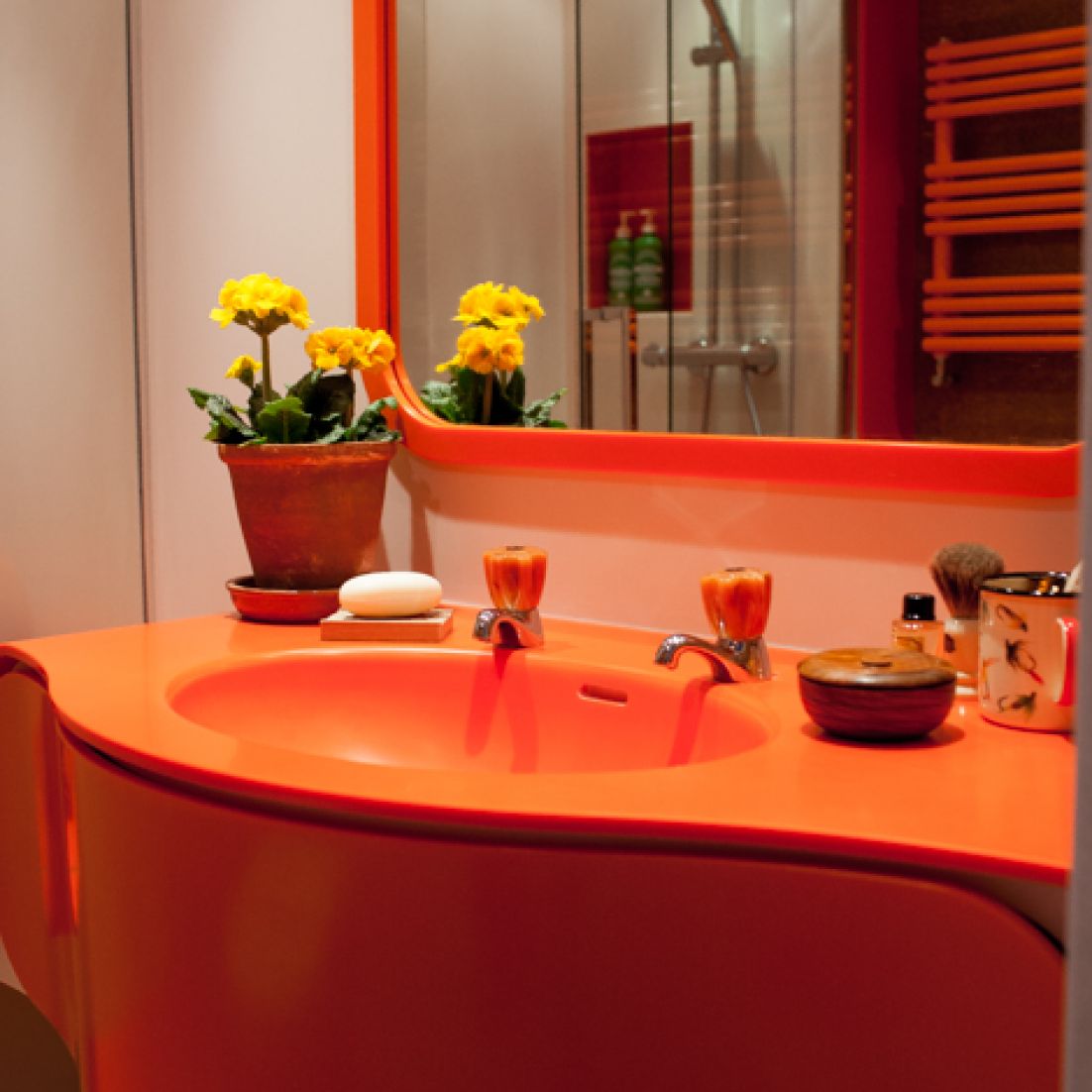 Coloured HI-MACS Bathroom