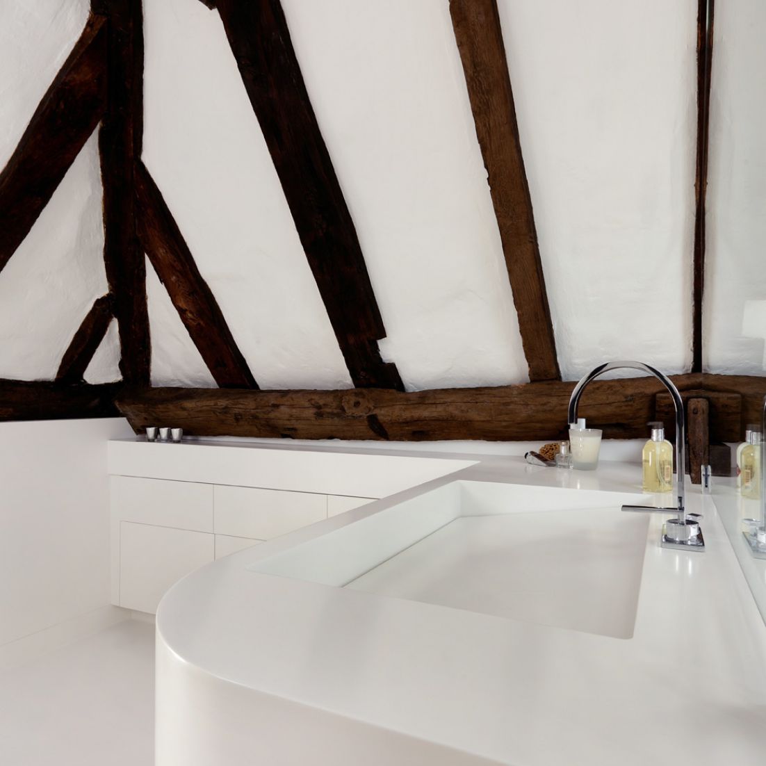 Bespoke basin with Sloped Slot Waste