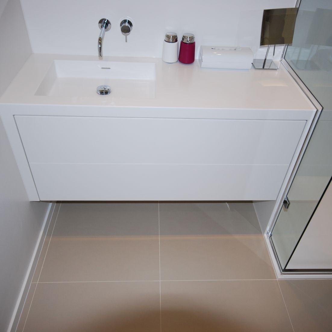 Custom Made Bowl in Vanity Unit